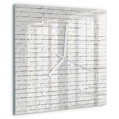 Reloj cuadrado Muro de ladrillo
