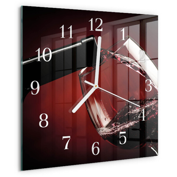Reloj cuadrado Copa de vino