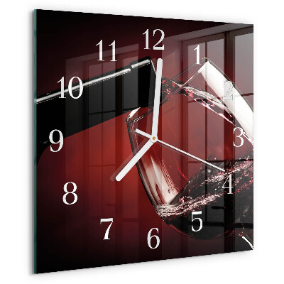 Reloj cuadrado Copa de vino