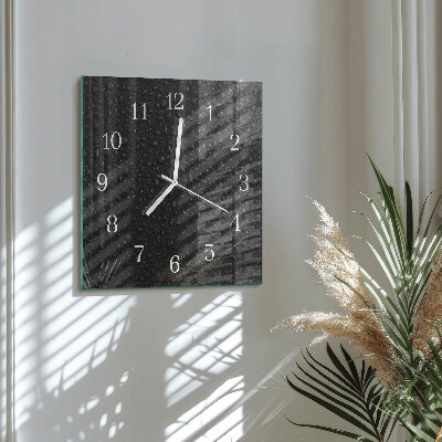 Reloj cuadrado Gotas de agua