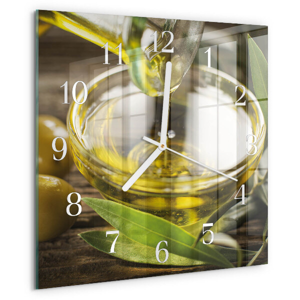Reloj cuadrado Aceite de oliva