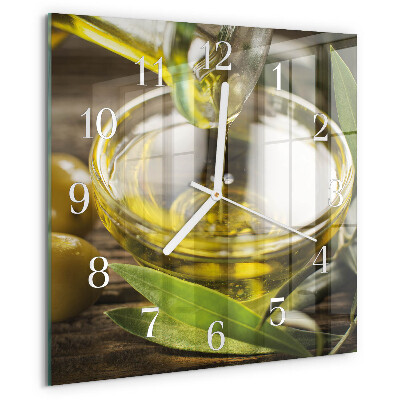Reloj cuadrado Aceite de oliva