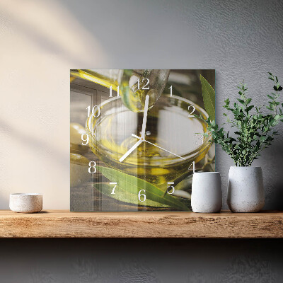 Reloj cuadrado Aceite de oliva