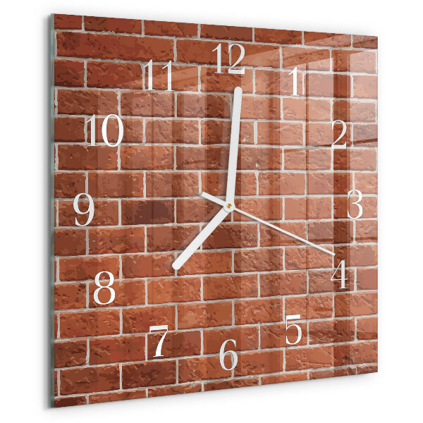 Reloj cuadrado Muro de ladrillo