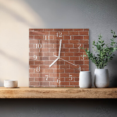 Reloj cuadrado Muro de ladrillo