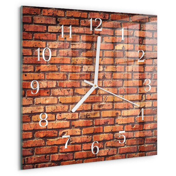 Reloj cuadrado Muro de ladrillo