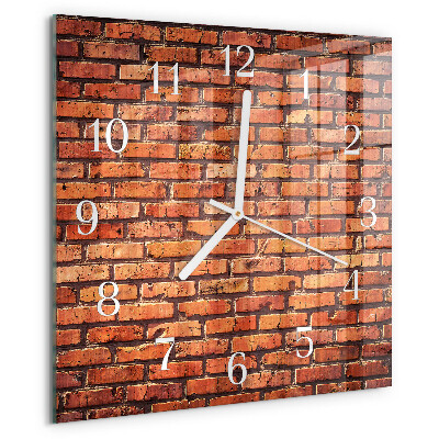 Reloj cuadrado Muro de ladrillo
