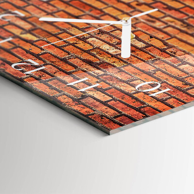 Reloj cuadrado Muro de ladrillo