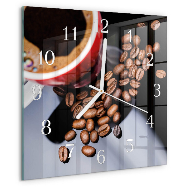 Reloj cuadrado Taza de café