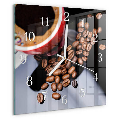 Reloj cuadrado Taza de café
