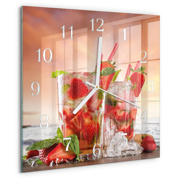 Reloj cuadrado fresas