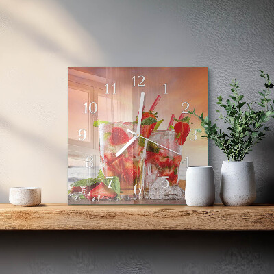 Reloj cuadrado fresas