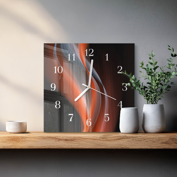 Reloj cuadrado Ondas de luz