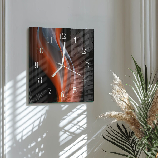Reloj cuadrado Ondas de luz