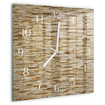 Reloj cuadrado Piedra decorativa