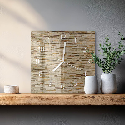 Reloj cuadrado Piedra decorativa