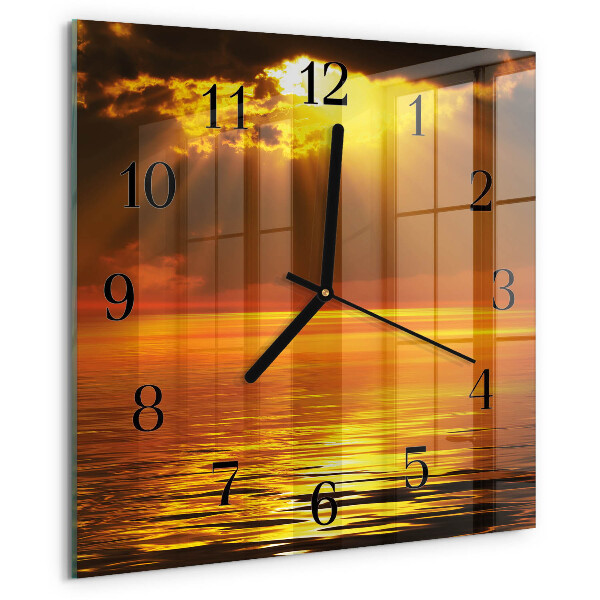Reloj de vidrio Atardecer