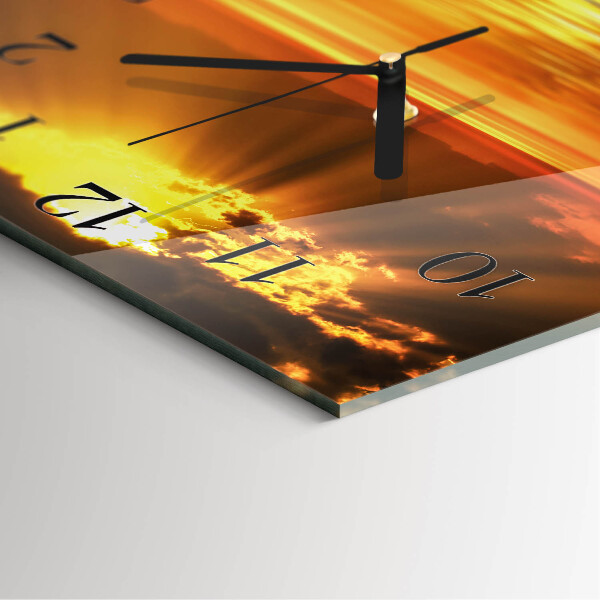 Reloj de vidrio Atardecer