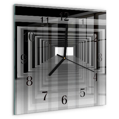 Reloj de vidrio Túnel 3D