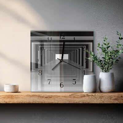 Reloj de vidrio Túnel 3D