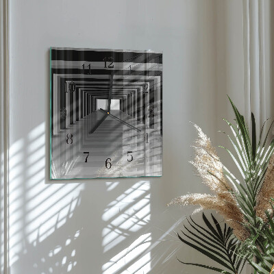 Reloj de vidrio Túnel 3D