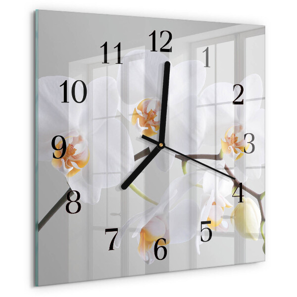 Reloj de vidrio Orquídea