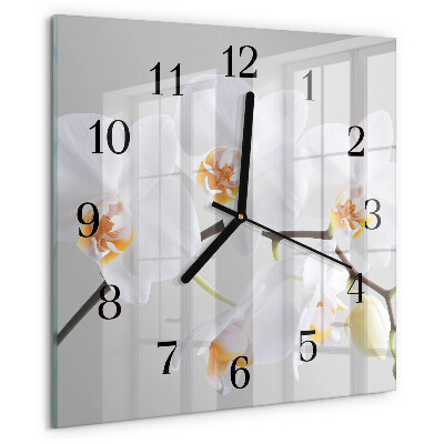 Reloj de vidrio Orquídea