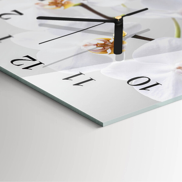 Reloj de vidrio Orquídea