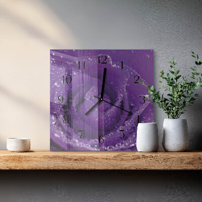 Reloj de vidrio Rosa