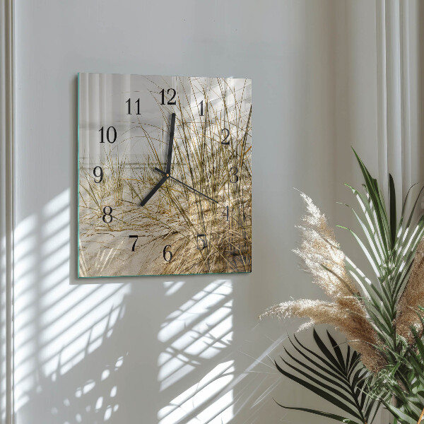 Reloj de vidrio Hierba de playa