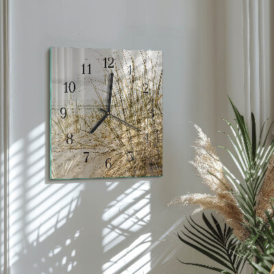 Reloj de vidrio Hierba de playa