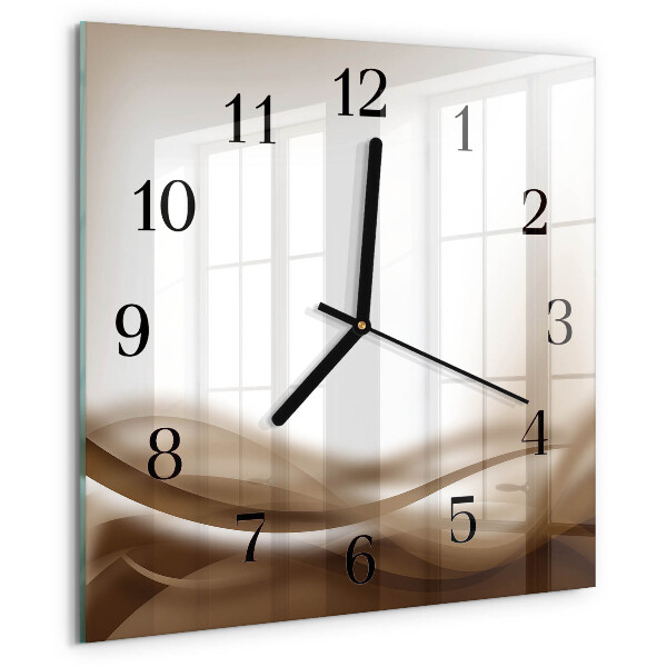 Reloj de vidrio Líneas abstractas