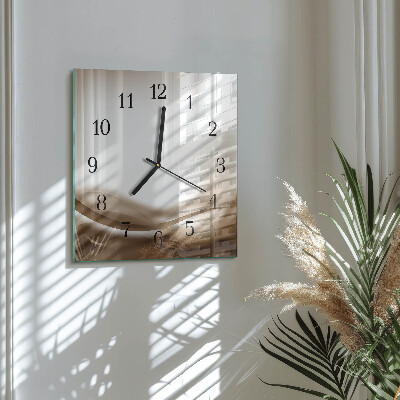 Reloj de vidrio Líneas abstractas