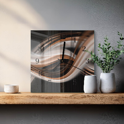 Reloj de vidrio Arte abstracto