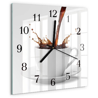 Reloj de vidrio Taza de café