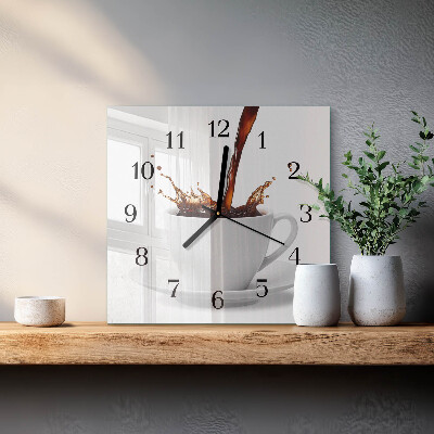 Reloj de vidrio Taza de café