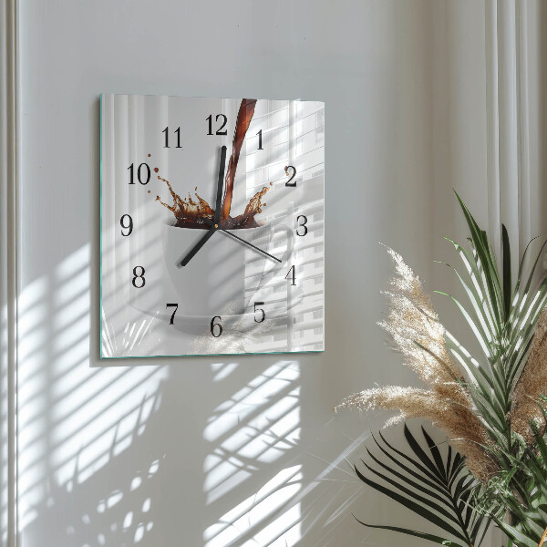 Reloj de vidrio Taza de café