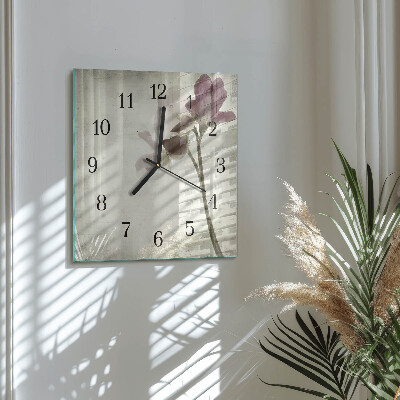 Reloj de vidrio Flor vintage