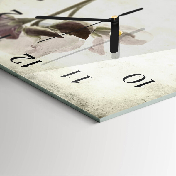 Reloj de vidrio Flor vintage
