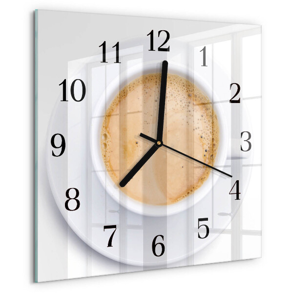 Reloj de vidrio Taza de café