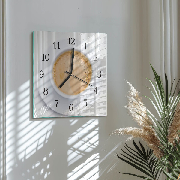 Reloj de vidrio Taza de café