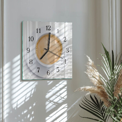 Reloj de vidrio Taza de café