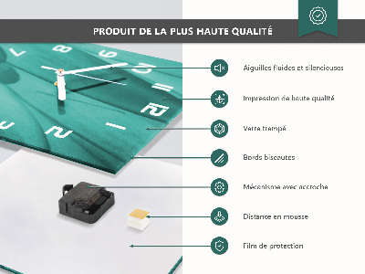 Reloj de vidrio Taza de café