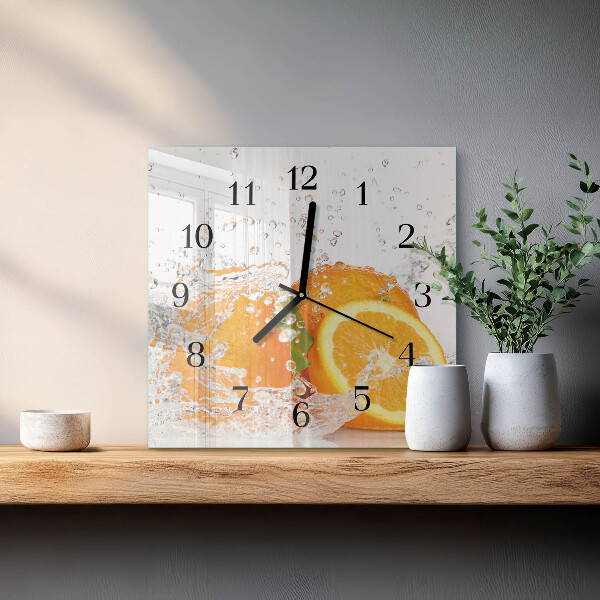 Reloj de vidrio Naranjas