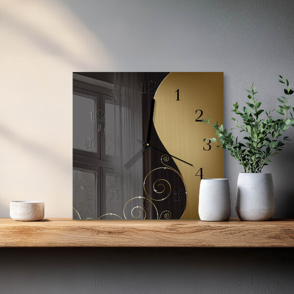 Reloj de vidrio Arte abstracto
