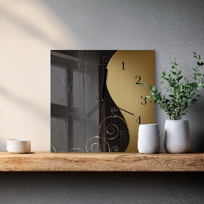 Reloj de vidrio Arte abstracto