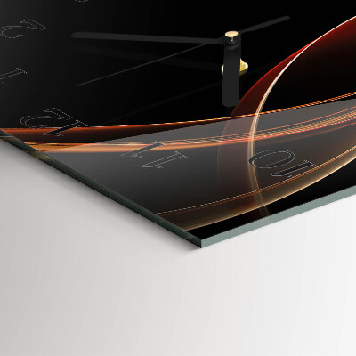 Reloj de vidrio Líneas abstractas