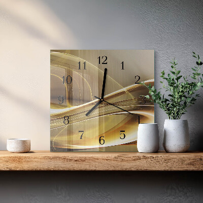Reloj de vidrio Líneas abstractas