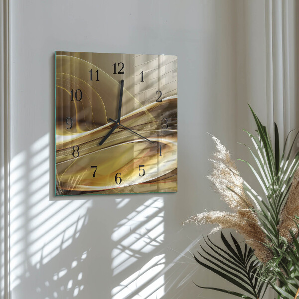Reloj de vidrio Líneas abstractas
