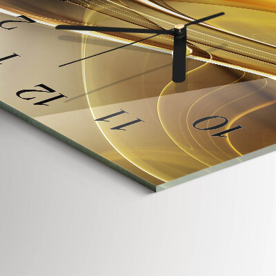 Reloj de vidrio Líneas abstractas